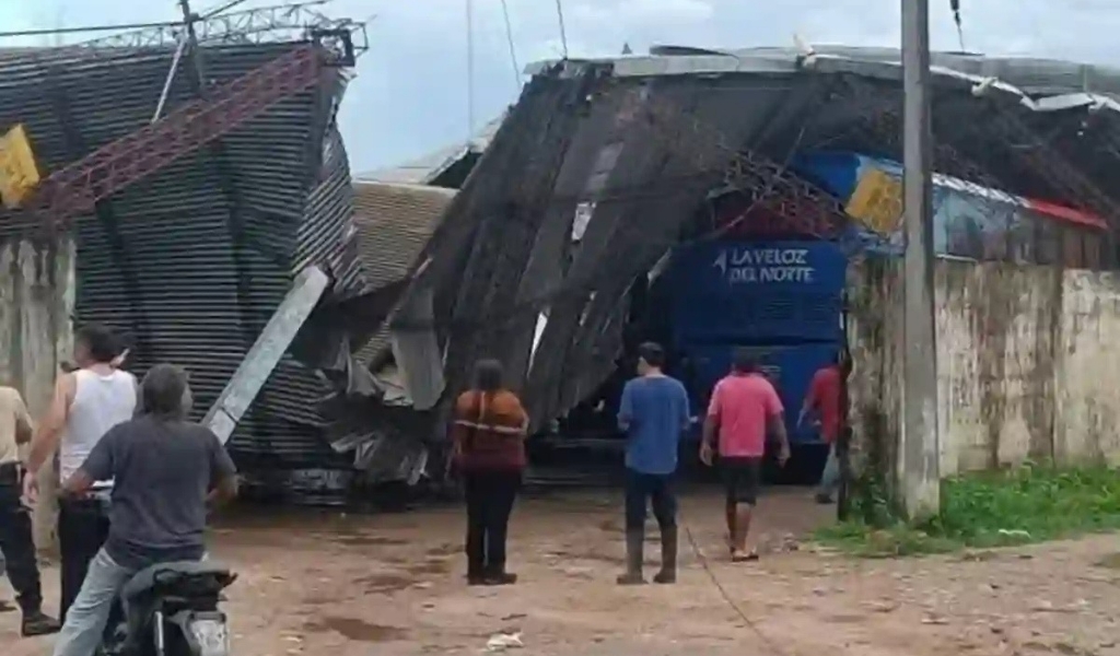 Varias localidades del norte de Salta fueron  castigadas con fuertes lluvias, granizo y viento