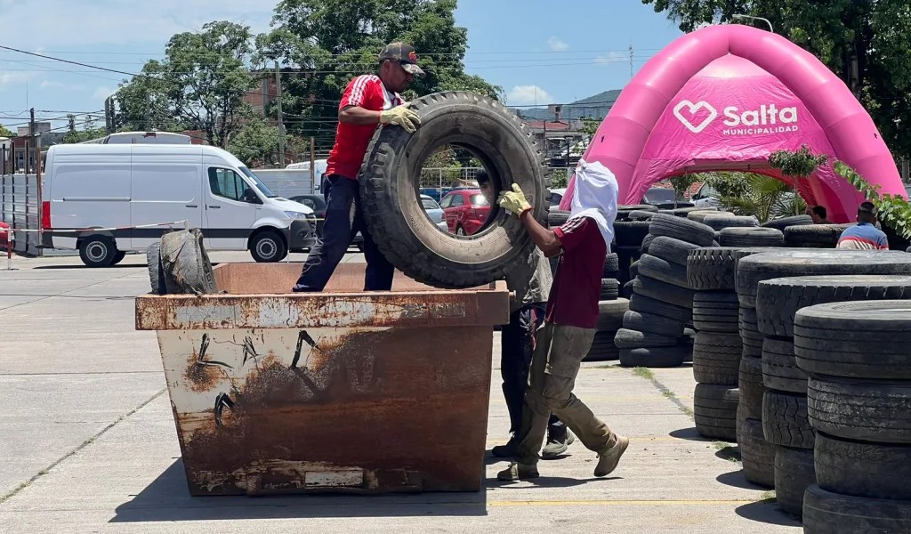 Neumatón: El municipio cierra el año con 600T de neumáticos acopiados fuera de uso