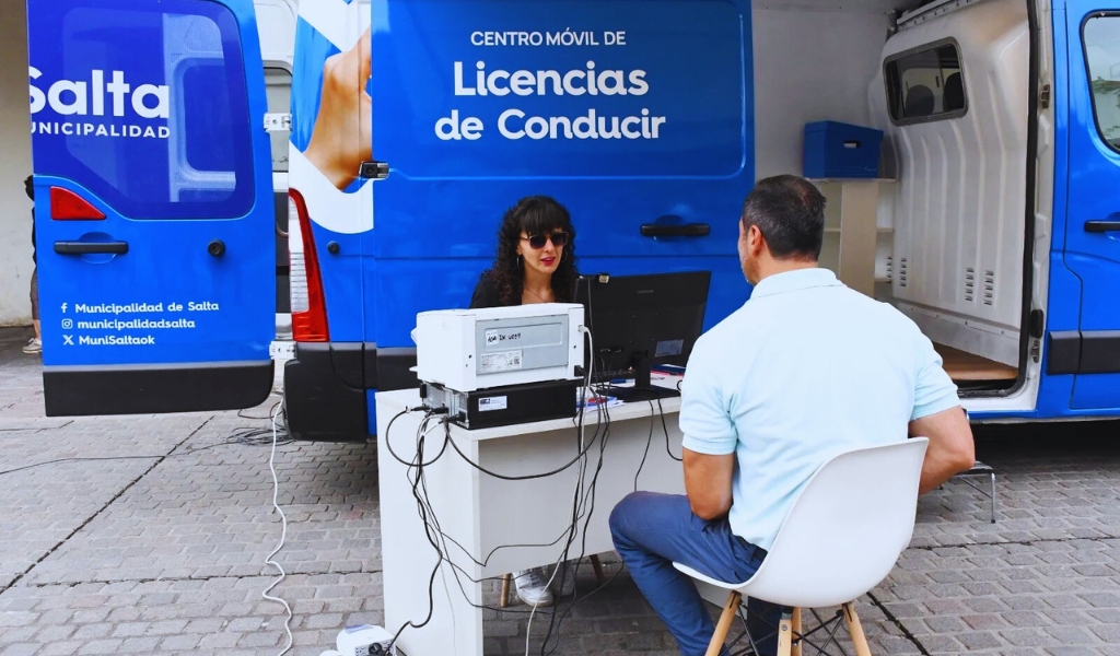 La Municipalidad de Salta habilitará, a partir de mañana, el “Móvil de Licencia de Conducir”