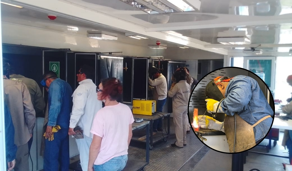 Las Aulas Móviles siguen recorriendo Salta; En Gral. Güemes capacitaron en soldadura básica