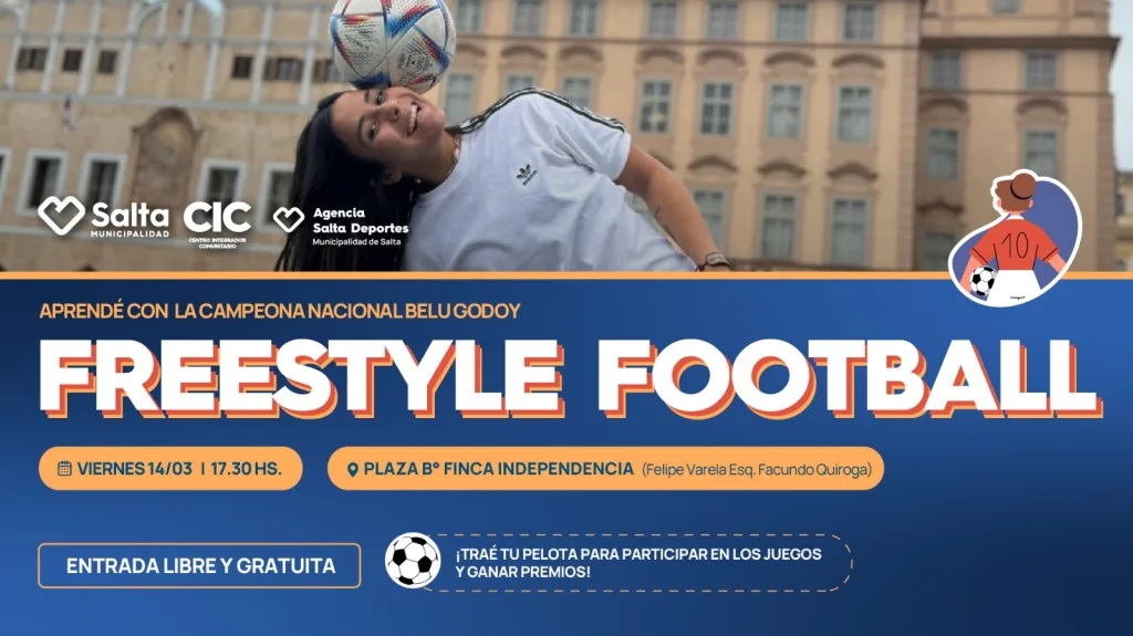 Se viene el Freestyle Football en barrio Finca Independencia