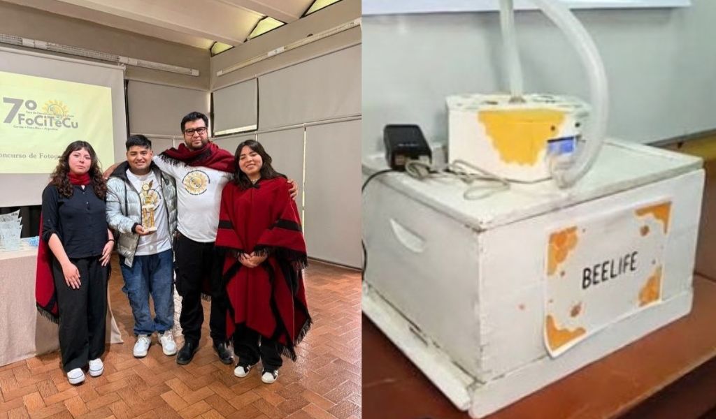 Beelife, el nebulizador creado por la Escuela Ténica de barrio San Remo, ganó un concurso internacional