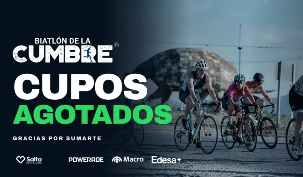 Tremenda competencia: Se agotaron los cupos para el Biatlón de la Cumbre