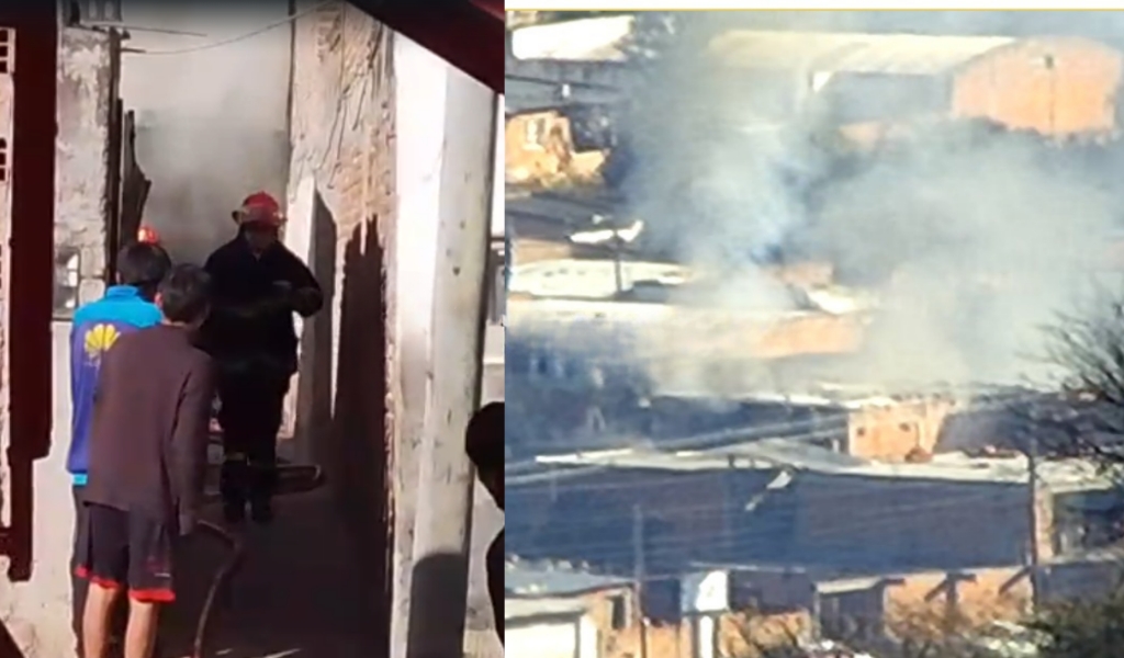 "Viven más de 30 personas en el domicilio": Un incendio de grandes proporciones conmociona este domingo a los vecinos del barrio Vicente Solá