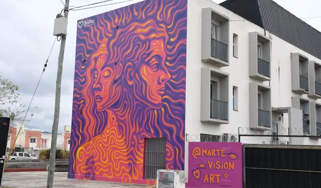 Barrio El Huaico cuenta con un nuevo mural: “La Dualidad”