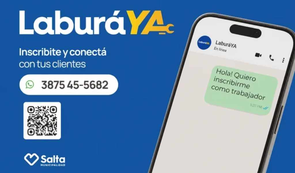 “Laburá Ya” sigue creciendo en Salta: ya son más de 1.500 los trabajadores de distintos oficios inscriptos