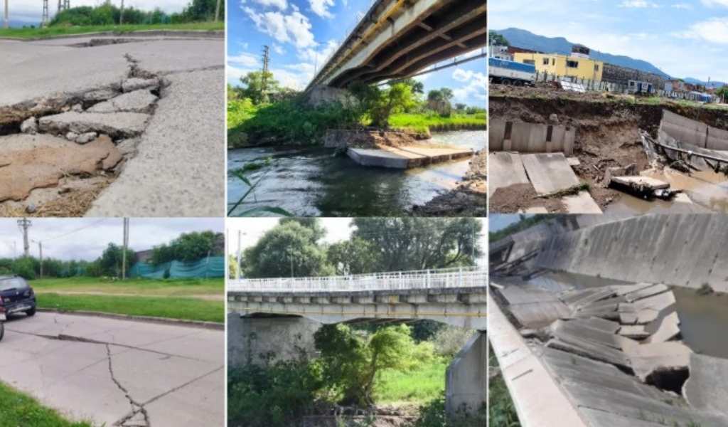 Algunas de las “mega obras” de Bettina Romero que se cayeron a pedazos: Puente del barrio Santa Lucía, Puente Ayacucho, Plaza 9 de Julio, Canal de la Avda. Yrigoyen