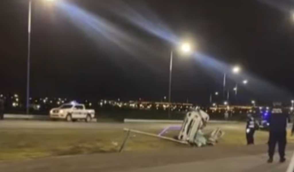 Otro siniestro vial grave ocurrió en las primeras horas de este domingo en la Circunvalación Oeste