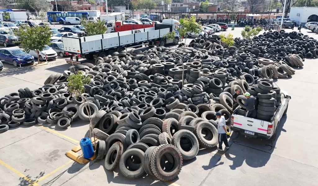 El Neumatón de la ciudad ya superó las dos mil toneladas
