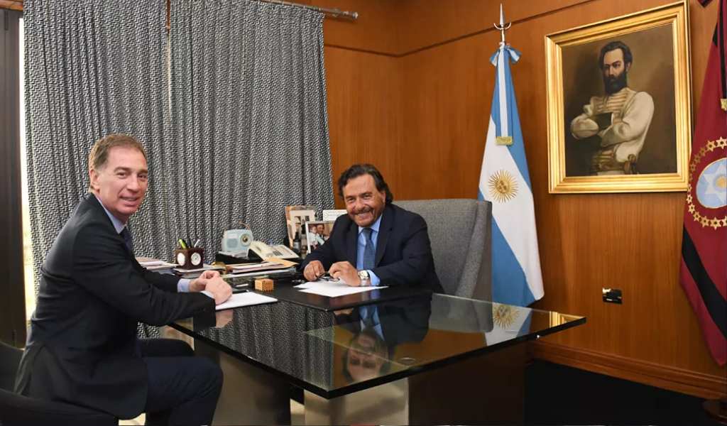Sáenz felicitó a Diego Santilli por asumir como Jefe de Gabinete: "Sé de tu compromiso para construir consensos"