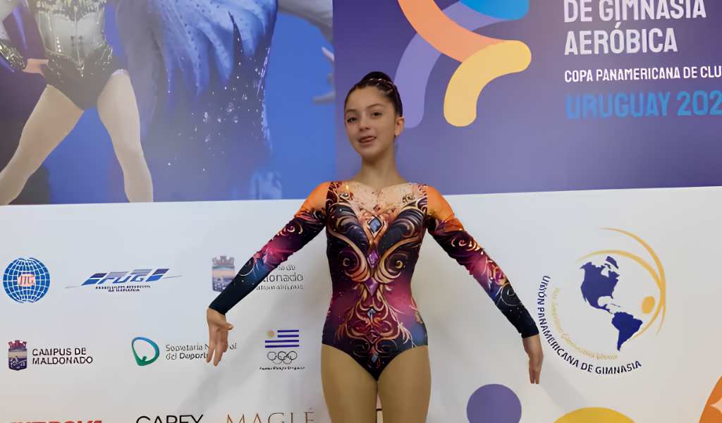 Con solo 12 años la salteña Tiziana Flores representará al país en un selectivo internacional de gimnasia aeróbica