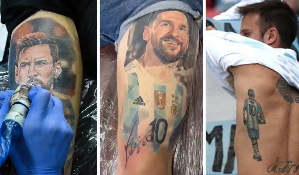 En Salta explota la fiebre de los tatuajes por la selección Argentina: "Muchos son parte de una promesa"