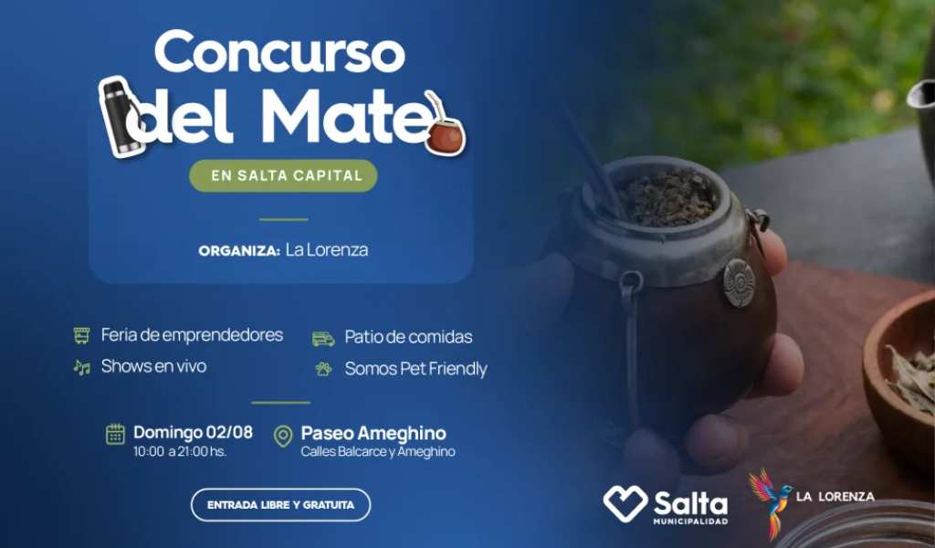 El plan ideal para disfrutar este domingo 2 de agosto, es el gran Concurso del Mate en el Paseo Ameghino