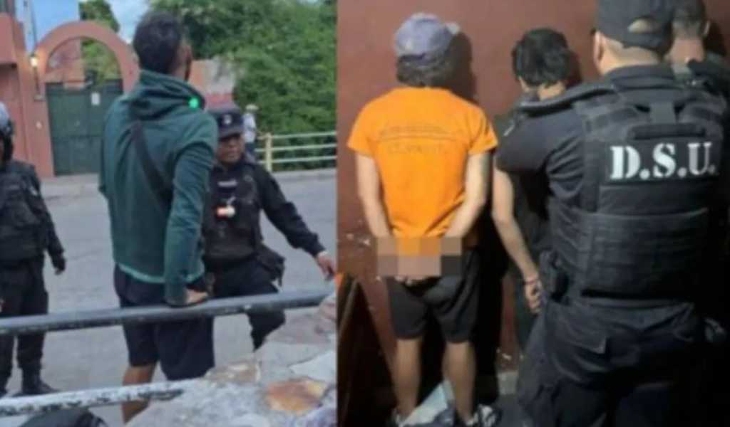 Otra vez la policía sacó y detuvo a más de 15 malvivientes, entre hombres y mujeres, del canal de la Esteco