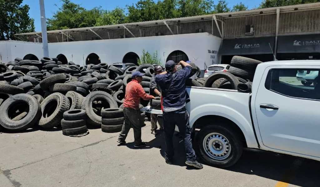 Neumatón: se lograron superar las 1.400 toneladas de cubiertas en desuso