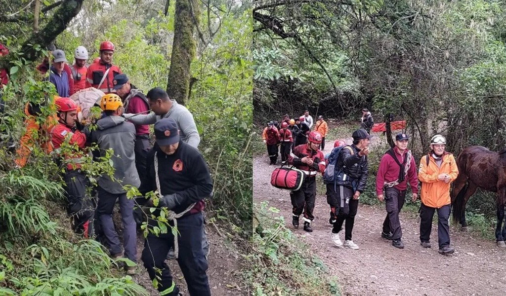 Rescataron en  San Lorenzo  a una turista de  64 años que sufrió una lesión en el cerro Elefante