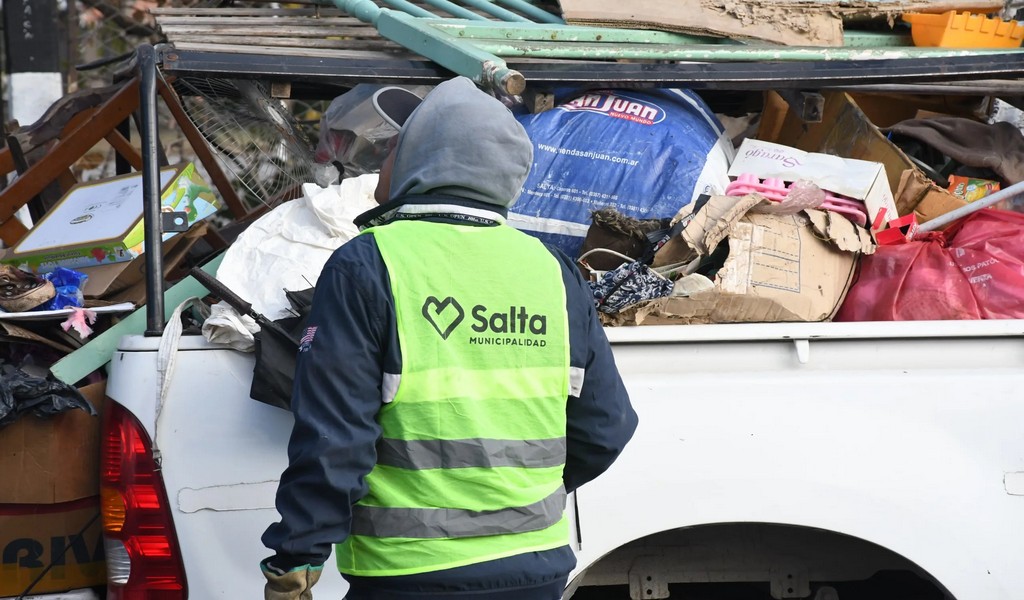Descacharrado en la capital salteña: hasta la fecha se llevan recolectadas 500 toneladas