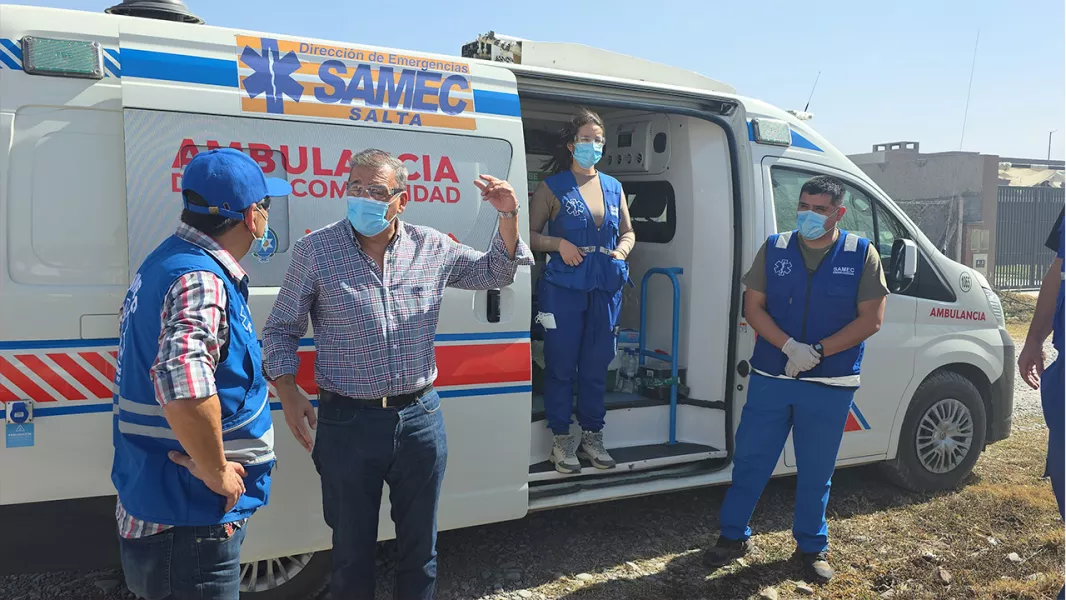 El SAMEC atendió a 20 personas afectadas por los incendios en la zona de la Circunvalación Oeste
