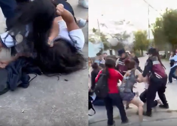 Alumnas se enfrentaron a la salida de un colegio en Villa Palacios: “Hasta la madre de una de ellas golpeaba a la adolescente” 