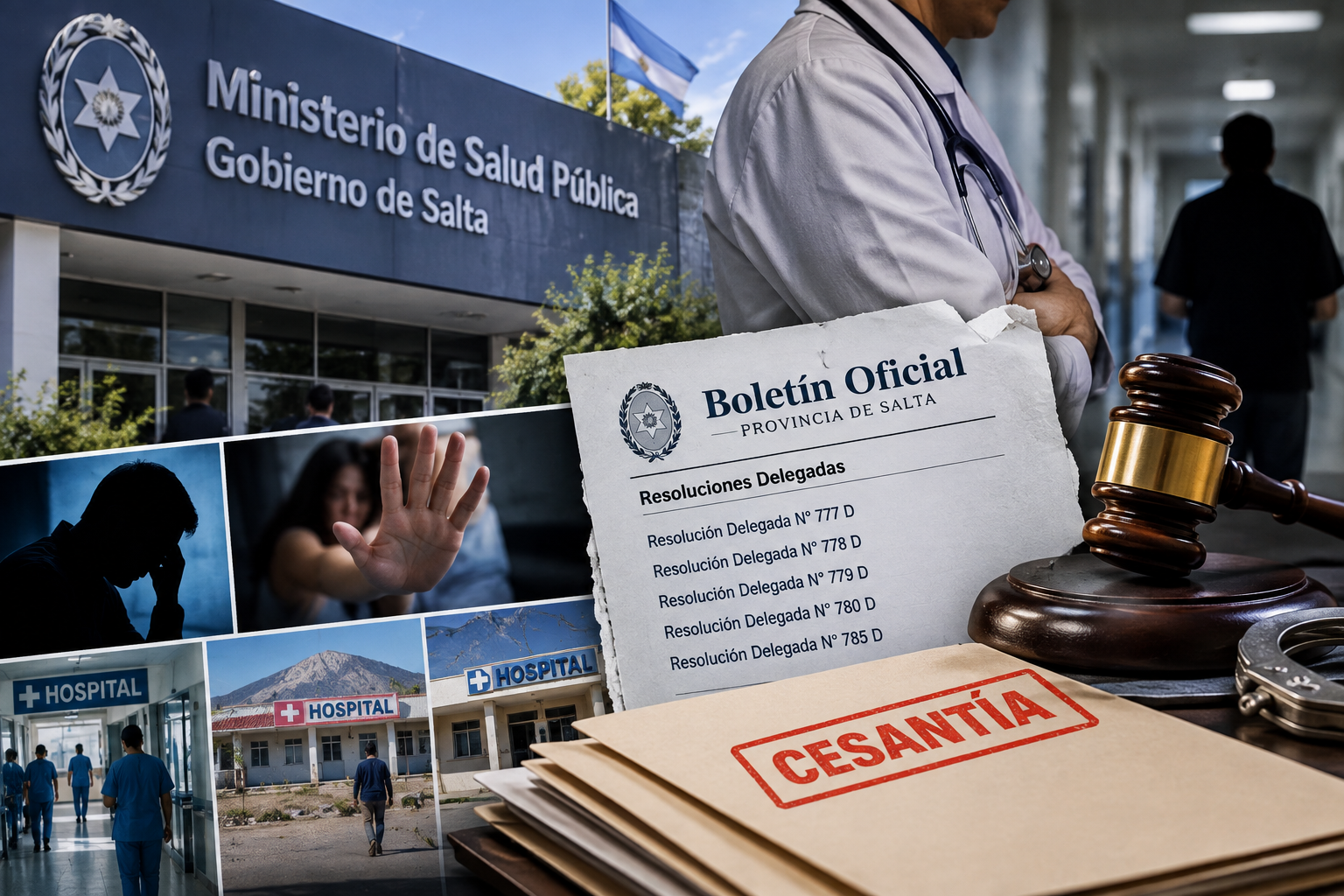 El Ministerio de Salud de Salta cesanteó a dos agentes con condenas por abuso sexual y violencia de género