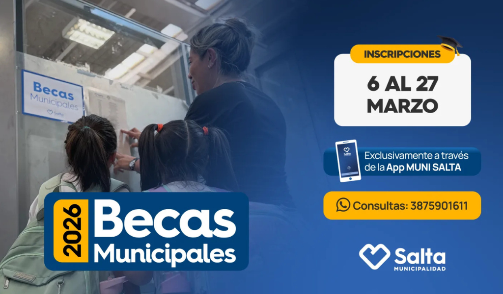 Una mano tendida a las familias salteñas: El Banco Municipal de Becas inicia el periodo de inscripciones 2026 para todos los niveles