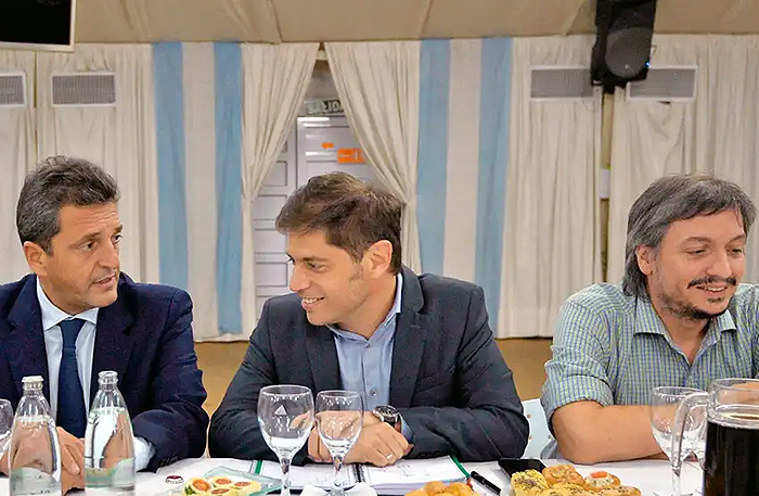 Kicillof, Massa y Máximo acordaron armar un frente nacional con otros partidos