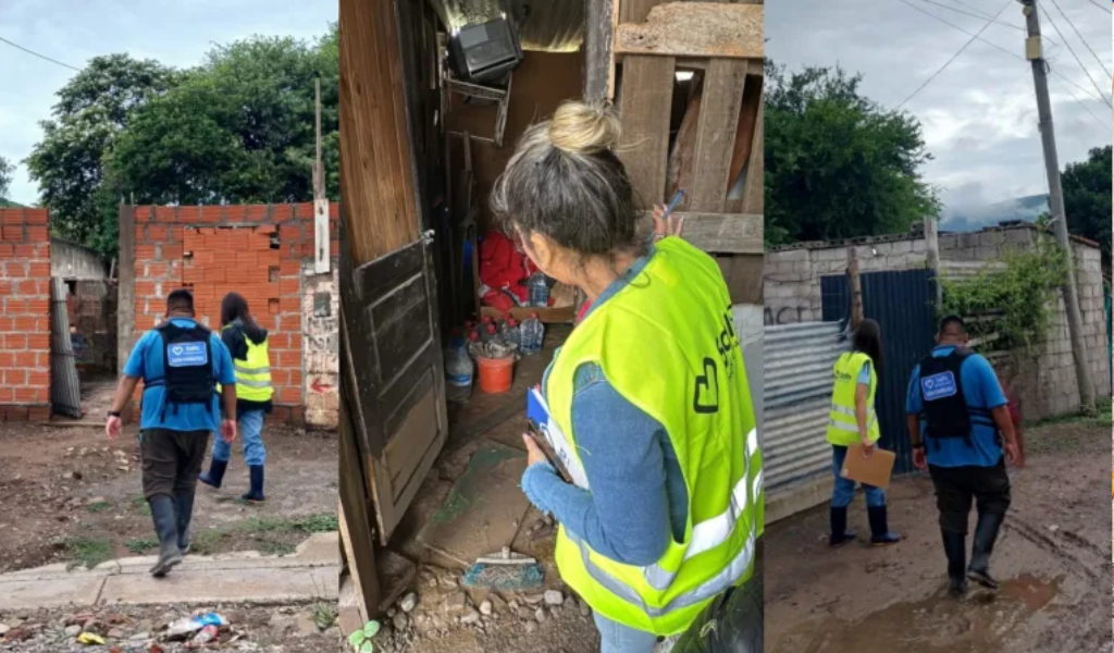 Después de la lluvia el Municipio sigue asistiendo a familias de los barrios San Justo II, III, IV, La Laguna y Floresta Alta