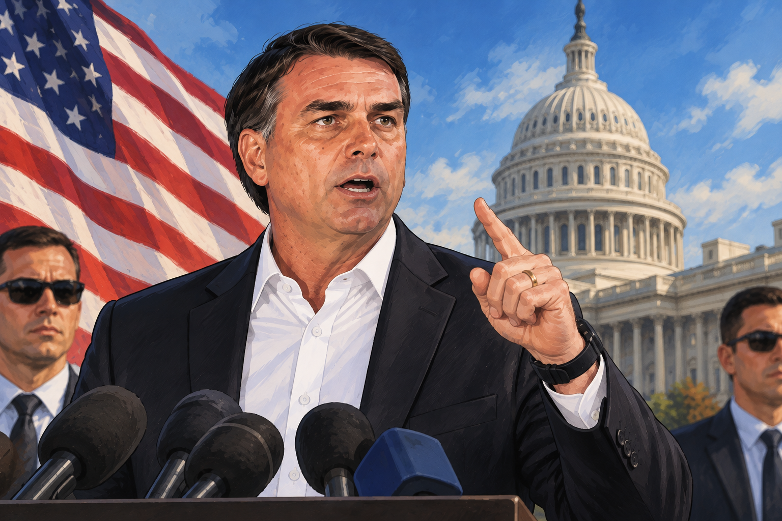 Desde Estados Unidos Bolsonaro se autoproclamó “verdadero presidente electo de Brasil”