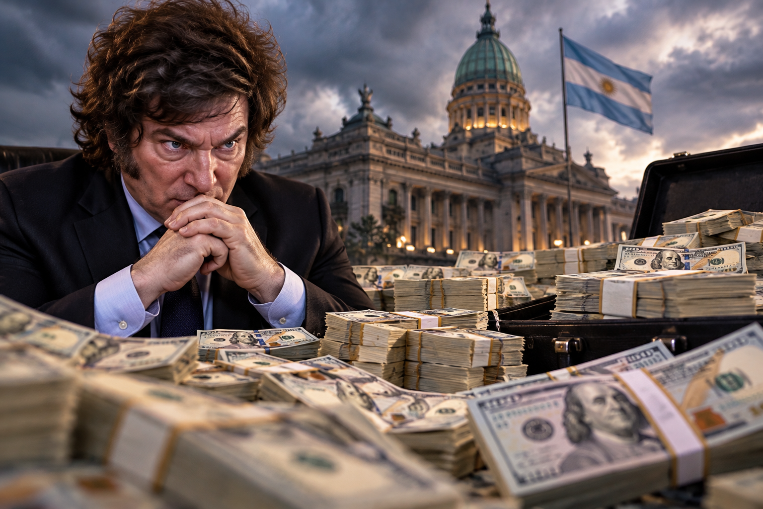 javier Milei ahora dice que necesita USD 125 mil millones para evitar una corrida, hace una semana era la mitad