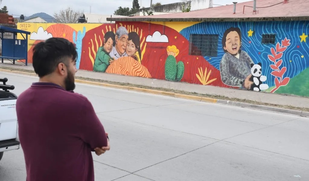 ¡Quedó espectacular!  finalizaron el mural ubicado en barrio San Benito