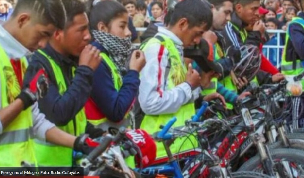 Fiesta del Milagro: Fieles de Cafayate  se preparan para la tradicional peregrinación en bicicleta