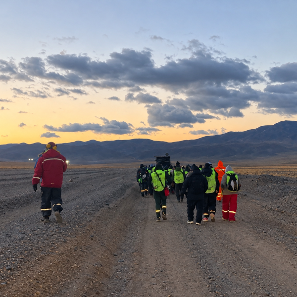 Avanza la peregrinación de Tolar Grande: Madrugada helada, nuevos caminantes y el reto de la  altura