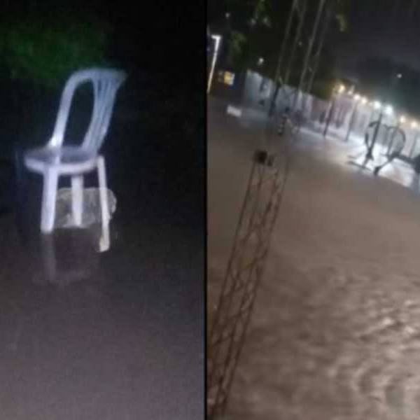 Tremendo temporal azotó Las Lajitas dejando calles anegadas, viviendas inundadas y barrios completamente bajo el agua