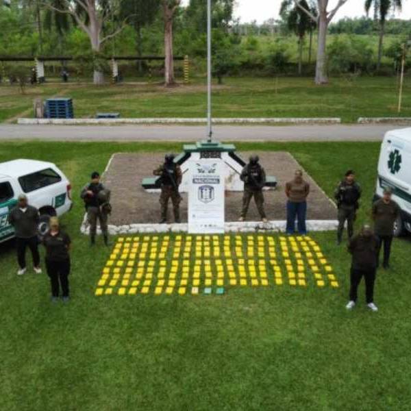 En diferentes operativos Gendarmería secuestró más de 196 kilos de cocaína en el norte de Salta y en Cabeza de Buey