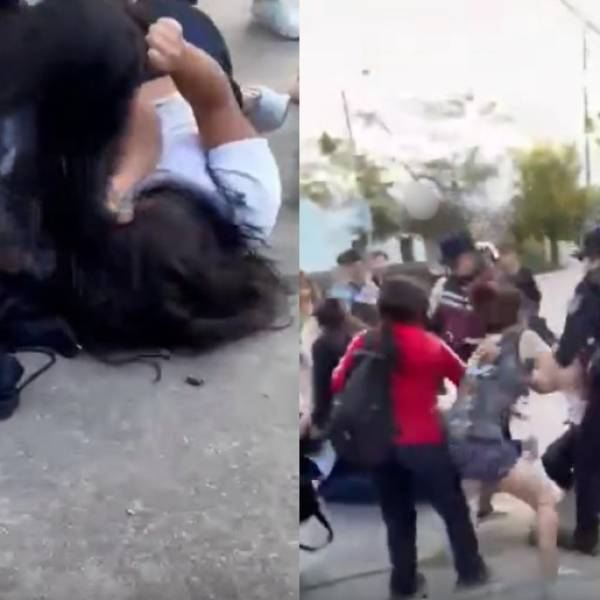 Alumnas se enfrentaron a la salida de un colegio en Villa Palacios: “Hasta la madre de una de ellas golpeaba a la adolescente” 