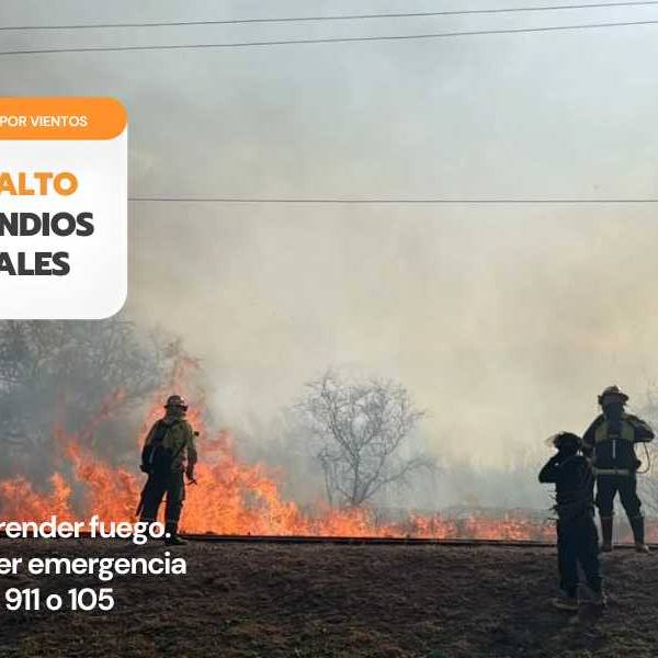 Se solicita aumentar los cuidados por el alerta de incendios forestales en la capital salteña: Por emergencias llamar al 911 o al 105
