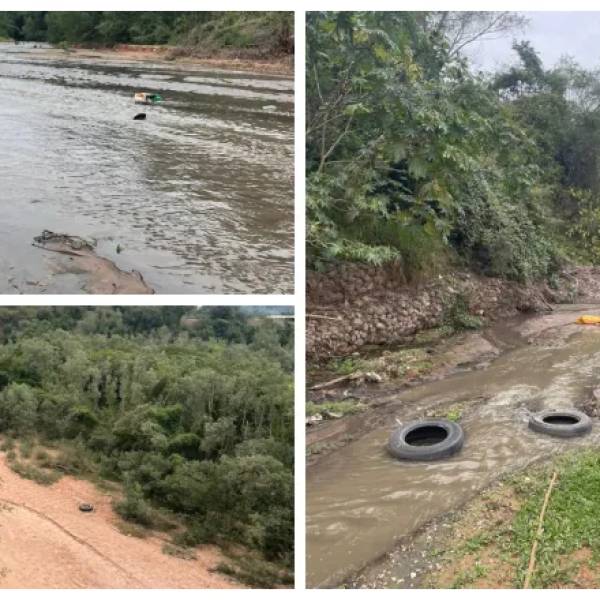 Bolivia arroja desechos cloacales en una quebrada en el norte de Salta: 