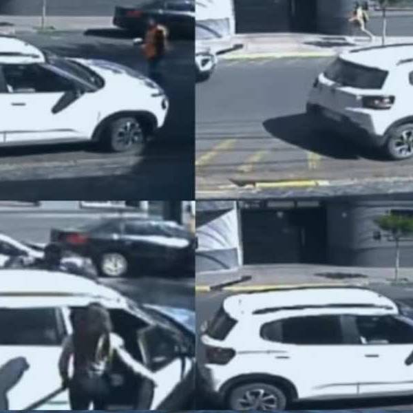 Indignante. Sobre calle Leguizamón un permisionario fue atropellado por un conductor que no quiso pagarle