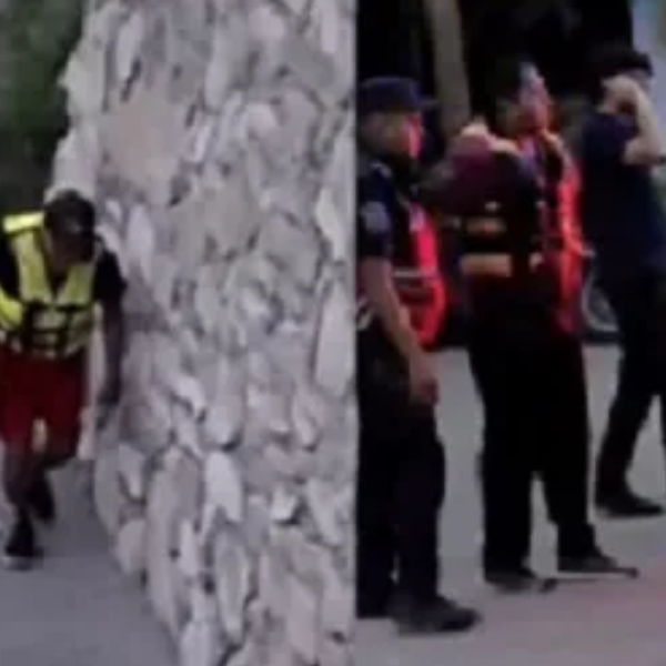 Un borracho se tiró del puente del Cabra Corral, fue rescatado pero terminó mordiendo a un policía