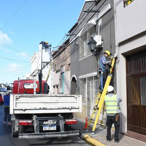 Más seguridad: Nuevo operativo de despeje de cables en la calle Catamarca