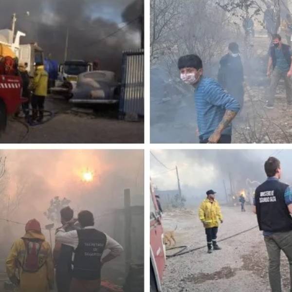 Más de 40 incendios  se registraron el viernes en diferentes puntos de la ciudad de Salta