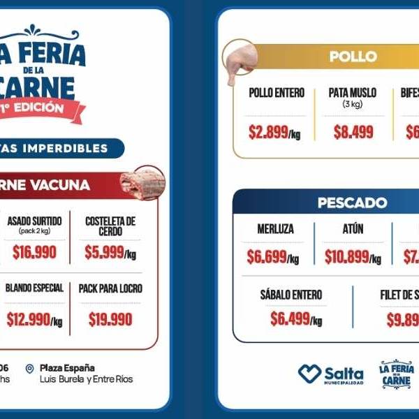 La Municipalidad lanza la primera edición de la Feria de la Carne con precios hasta un 50% más bajos
