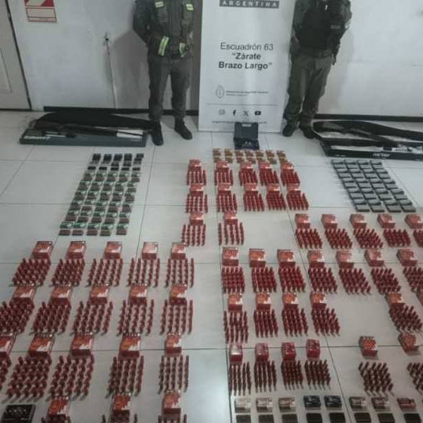 Gendarmería secuestró municiones, cartuchos y  armas enviadas por encomienda a Salta y otras 3 provincias