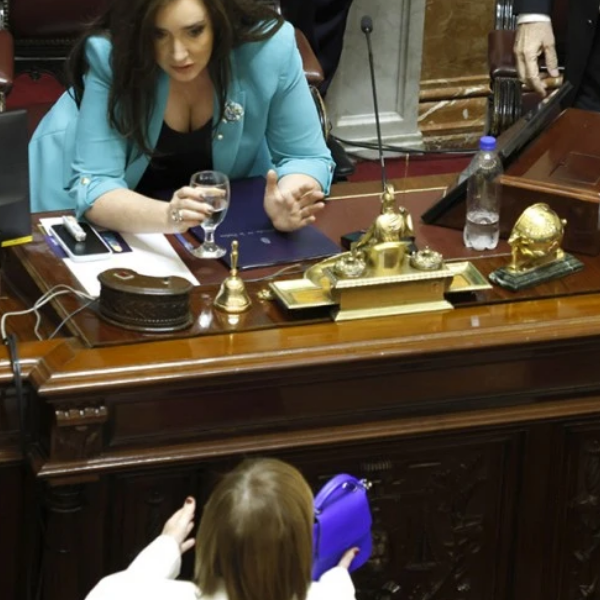 Bullrich y un cruce fuerte con Villarruel en su primera sesión: 