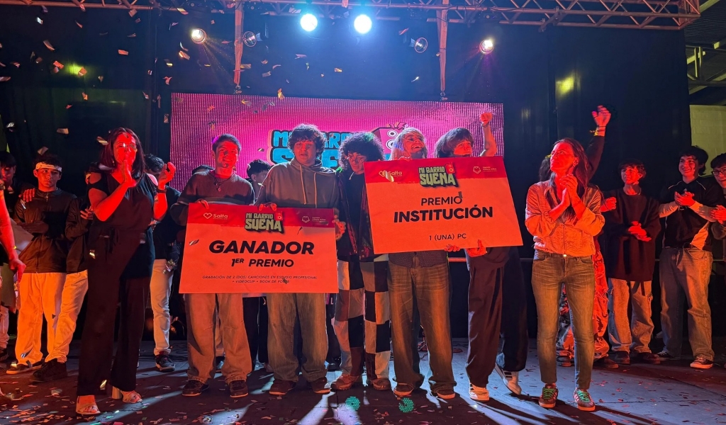 ¡Felicitaciones! La banda “Agara” se consagró como ganadora del certamen "Mi Barrio Suena" organizado por la Muni