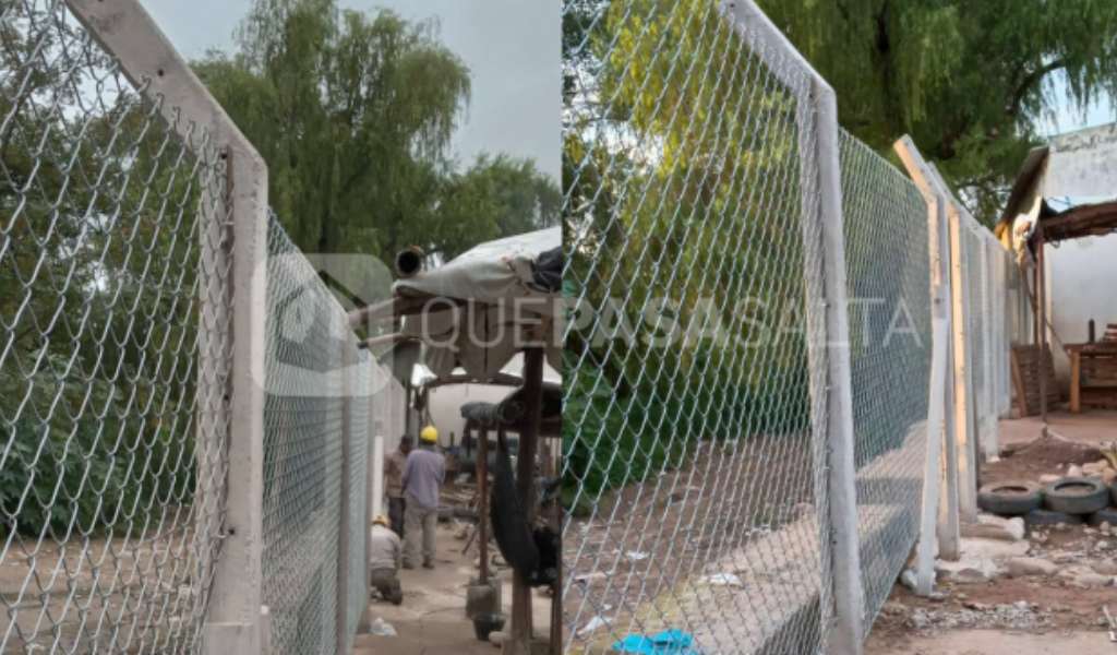 En Aguas Blancas se avanza con el cercado perimetral que delimita el área de seguridad fronteriza con Bolivia