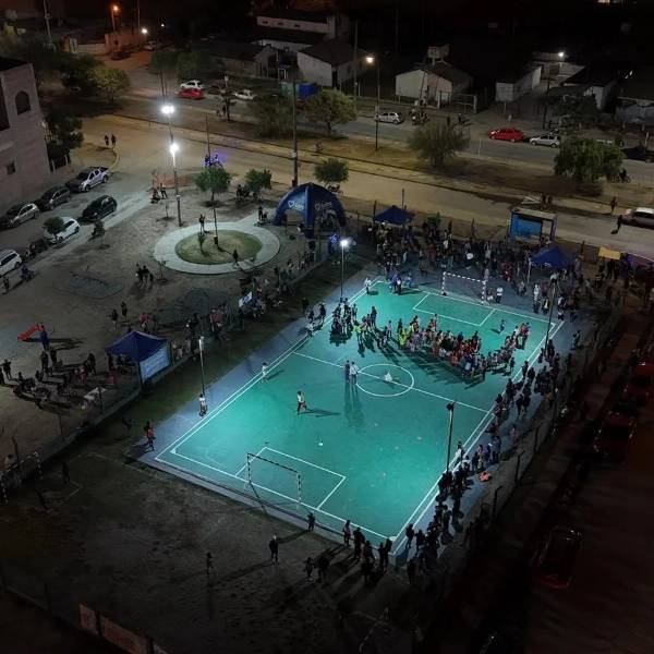 Finalizaron las obras de recuperación en la canchita del barrio Solidaridad