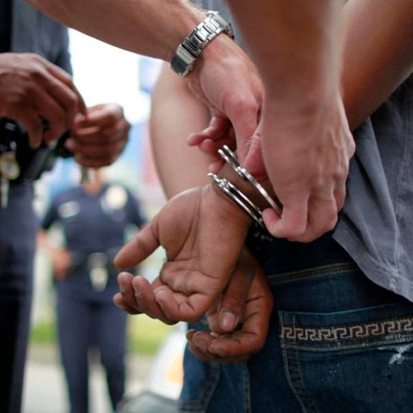 3 hombres fueron detenidos en el parque San Martin por robarle una mochila a una mujer